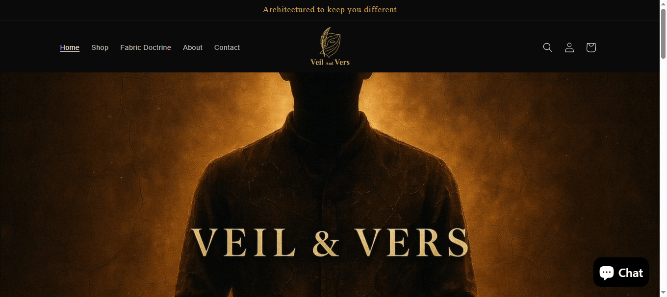 Shopify website developer for Veil and Vers based in Bengalore, India